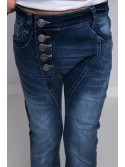 Pantaloni copii din denim cu nasturi NDZ203 - Magazin online - Boutique